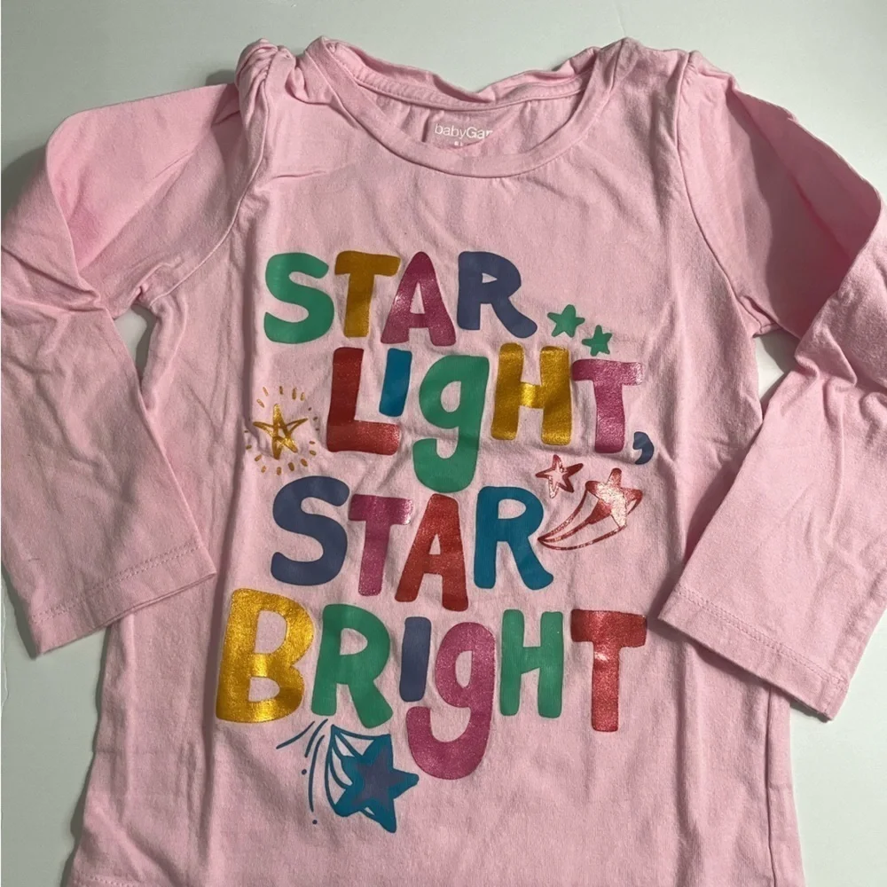 Baby Gap • Light Pink Star Light Star Bright Tee Shirt